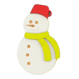 Holzfigure "Schneemann groß"