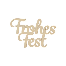 Schrift "Frohes Fest groß natur"