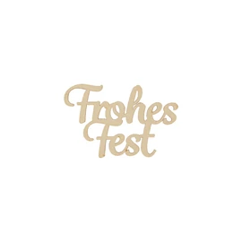 Schrift "Frohes Fest klein natur"