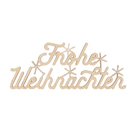 Schrift "Frohe Weihnachten groß natur"