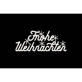 Schrift "Frohe Weihnachten klein weiss"