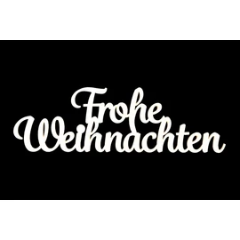 Schrift "Frohe Weihnachten groß weiss"