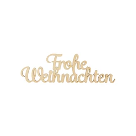 Schrift "Frohe Weihnachten klein natur"