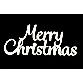 Schrift "Merry Christmas groß weiss"