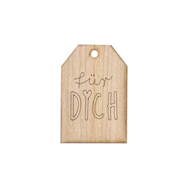 Grußkarte aus Kirschholz "Für Dich"