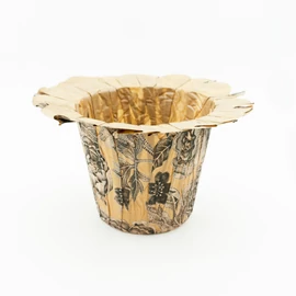 LIG Papier Übertopf 10,5cm peonie-schwarz