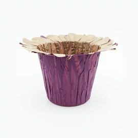 LIG Papier Übertopf 10,5cm dunkellila