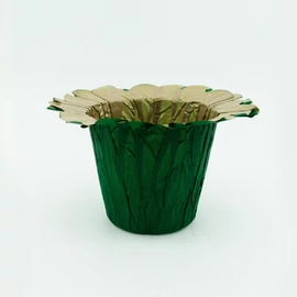 LIG Papier Übertopf 10,5cm dunkelgrün