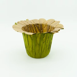 LIG Papier Übertopf 10,5cm olivgrün