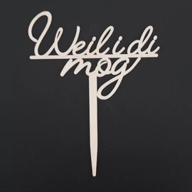 Text Stecker "Weil i di mog"