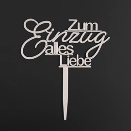 Text Stecker "Zum Einzug alles Liebe"
