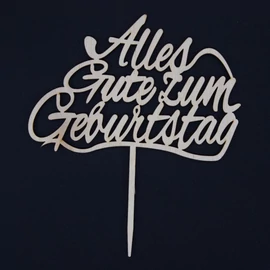 Text Stecker "Alles Gute zum Geburtstag"