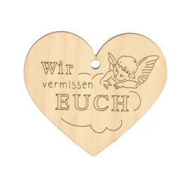 Herz "Wir vermissen Euch"