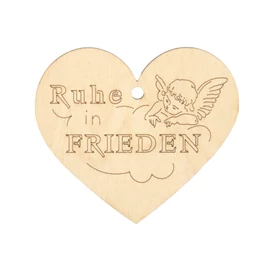 Herz "Ruhe in Frieden"