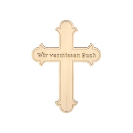 Kreuz "Wir vermissen Euch"