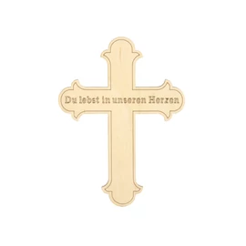 Kreuz "Du lebst in unseren Herzen"