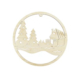 Türklopfer "Winterlandschaft mit Hasen"