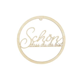 Türklopfer "Schön dass du da bist" 20 cm