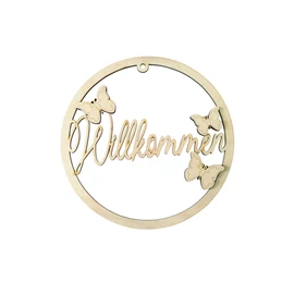 Türklopfer "Wilkommen 3D" 20 cm