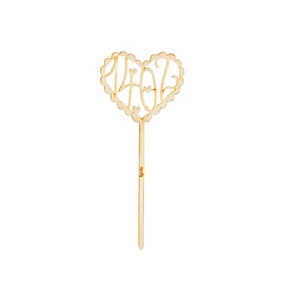 Blumenstecker "14.02. mit Rand"