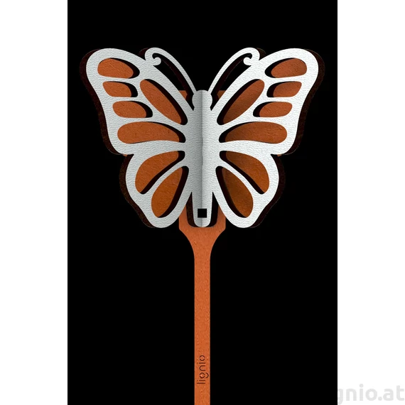 3D Stecker Schmetterling orange