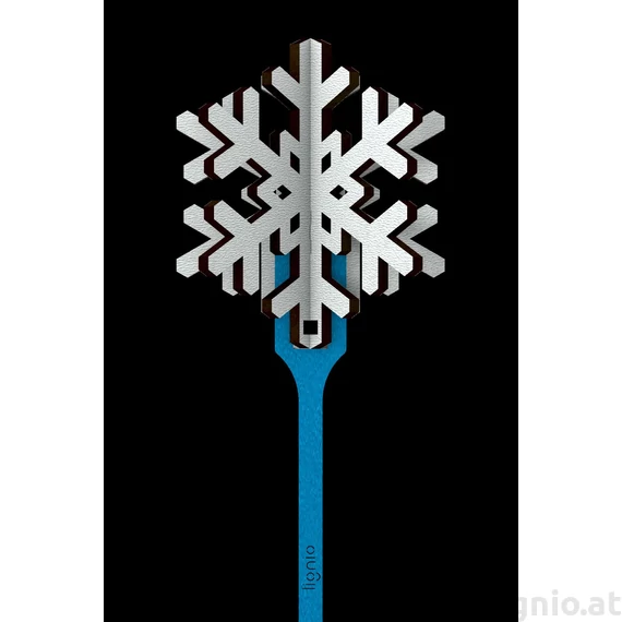3D Stecker Schneeflocke