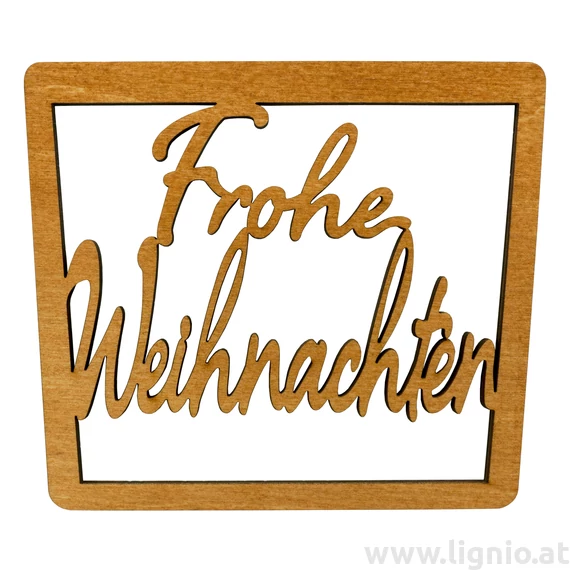 Spruchschild "Frohe Weihnachten"