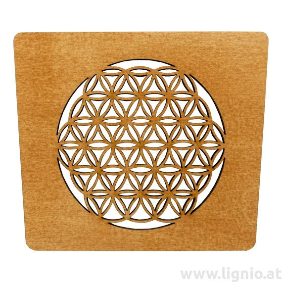 Spruchschild " Lebensblume "