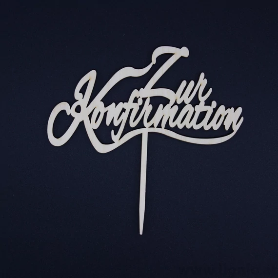 Cake Topper "Zur Konfirmation"
