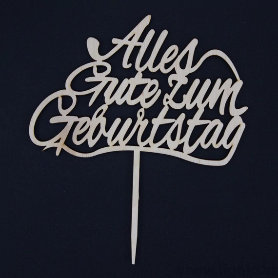 Cake Topper "Alles Gute zum Geburtstag"