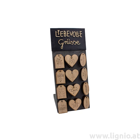 Display mit Anhängern - klein 