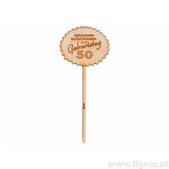 Geburtstagsstecker "Alles Gute zum 50. Geburtstag"