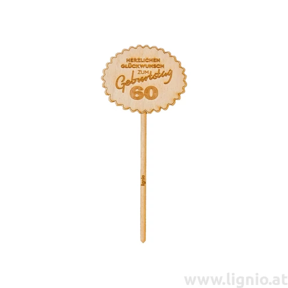 Geburtstagsstecker "Alles Gute zum 60. Geburtstag"