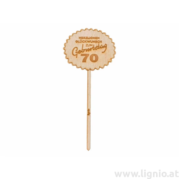 Geburtstagsstecker "Alles Gute zum 70. Geburtstag"