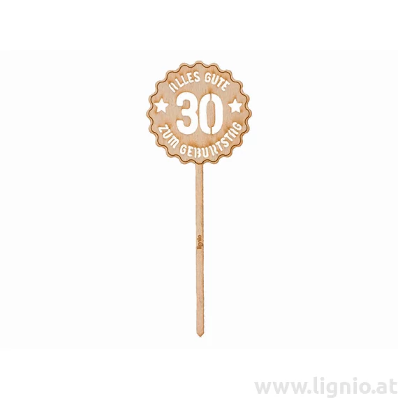 Geburtstagsstecker "Alles Gute zum 30. Geburtstag"