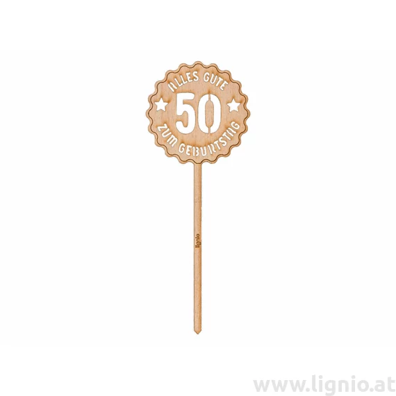 Geburtstagsstecker "Alles Gute zum 50. Geburtstag "