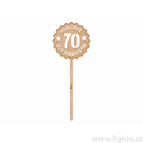 Geburtstagsstecker "Alles Gute zum 70. Geburtstag"