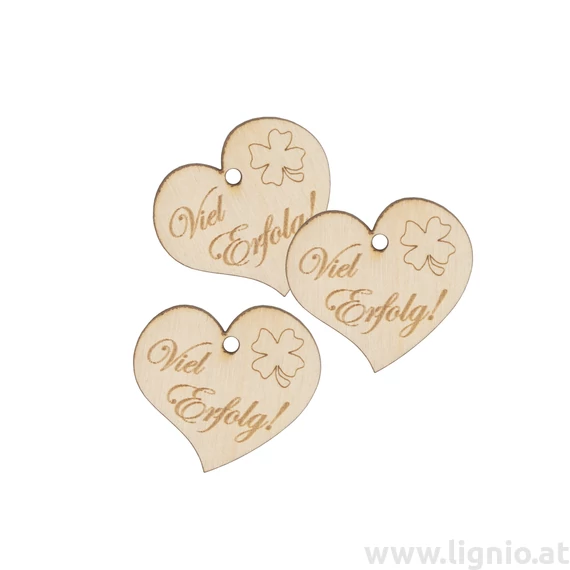 Herz mini "Viel Erfolg!"