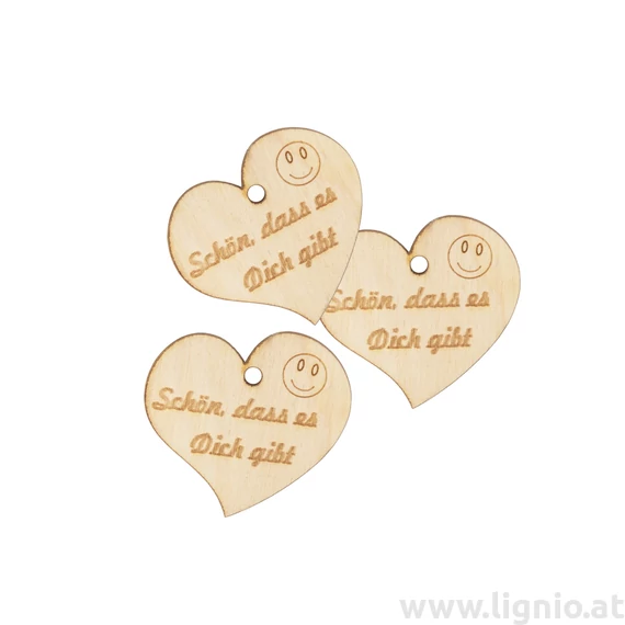 Herz mini "Schön, dass es Dich gibt"