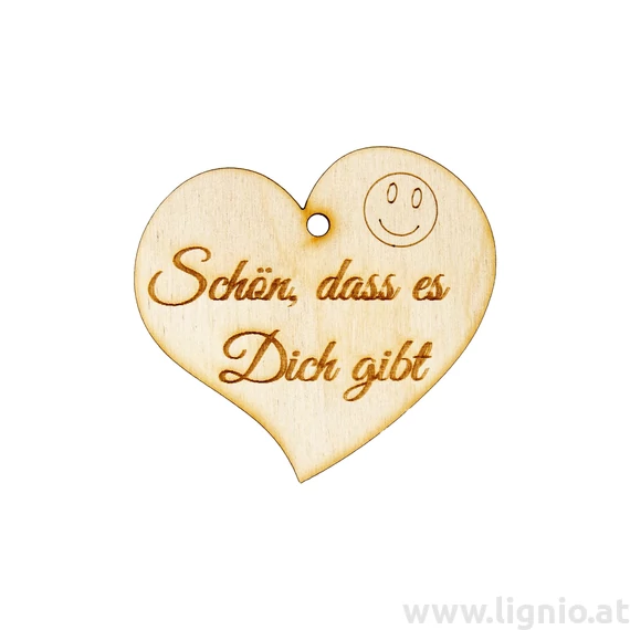 Herzanhänger "Schön, dass es dich gibt"