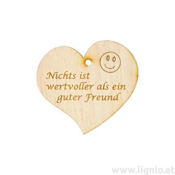 Herzanhänger "Nichts ist wertvoller als ein guter Freund"