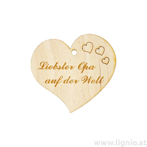 Herzanhänger "Liebster Opa auf der Welt"