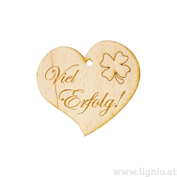 Herzanhänger "Viel Erfolg!"