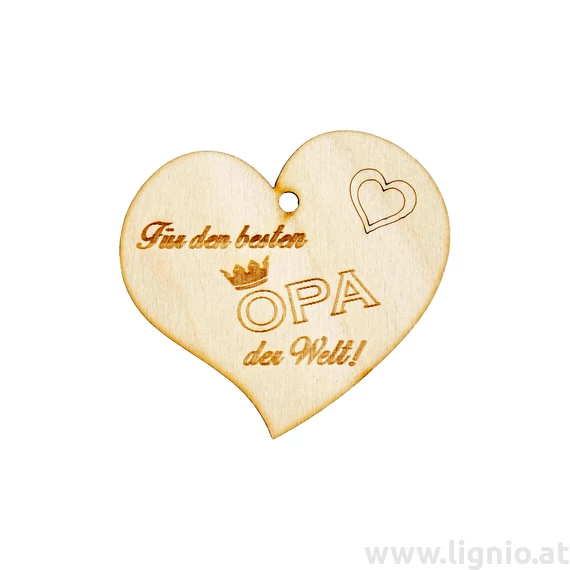 Herzanhänger "Für den besten Opa der Welt"