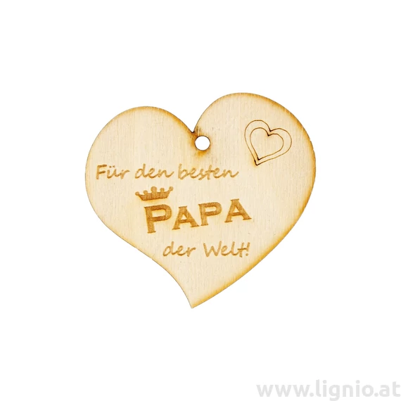 Herzanhänger "Für den besten Papa der Welt"