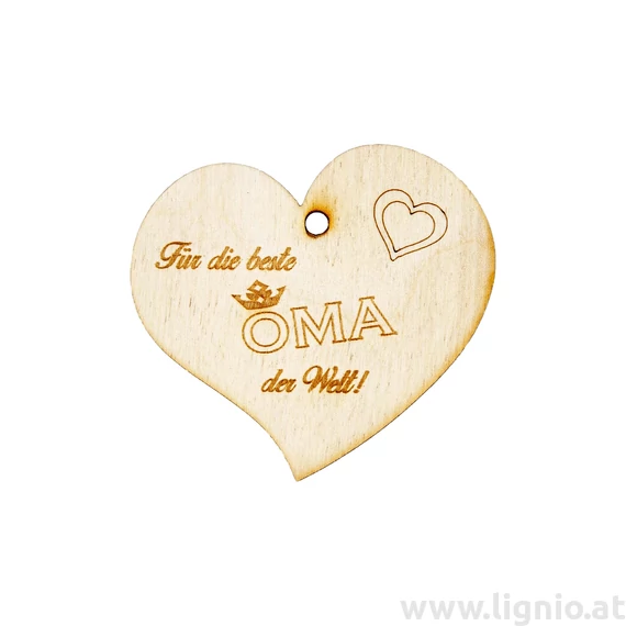 Herzanhänger "Für die beste Oma der Welt"