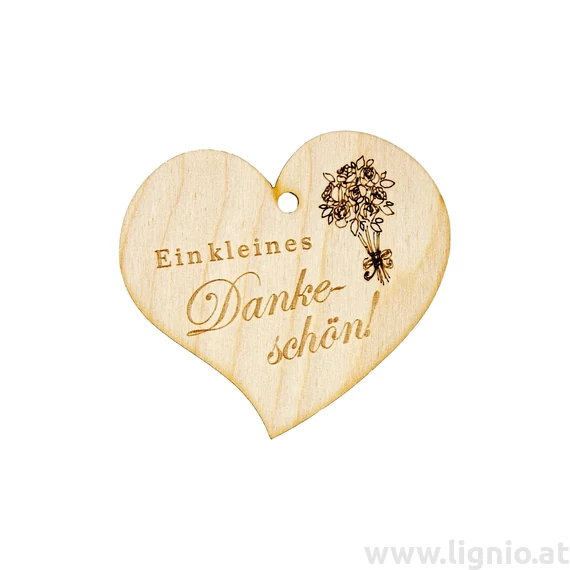 Herzanhänger "Ein kleines Dankeschön"
