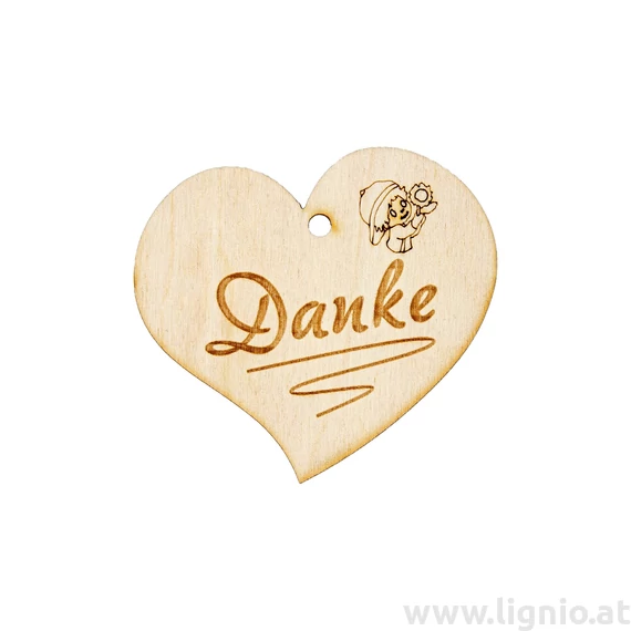 Herzanhänger "Danke (Junge)"