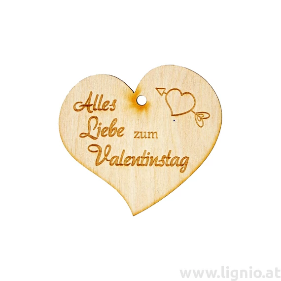 Herzanhänger "Alles Liebe zum Valentinstag"