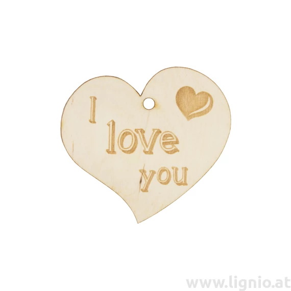 Herzanhänger "I love you"